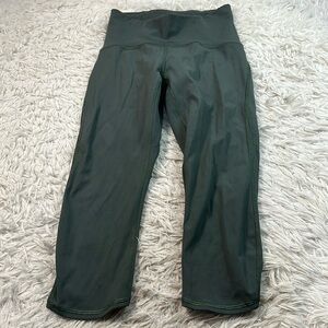 Lululemon Train Times Crop (17") Dark Forest